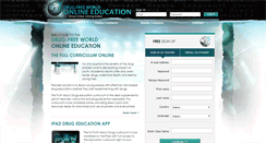 Desktop Screenshot of education.drugfreeworld.org